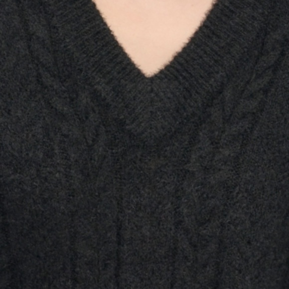 Dkny Jeans Women's Long-Sleeve Novelty Knit Sweater - Black - Picture 2 of 2